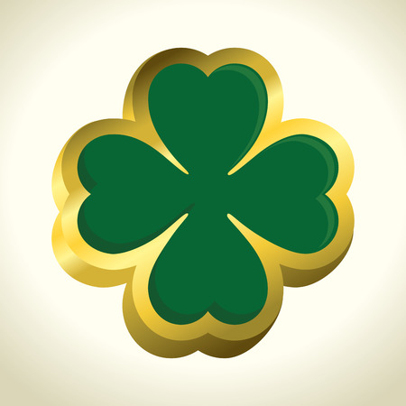 saint patrick day clover vector illustration designのイラスト素材