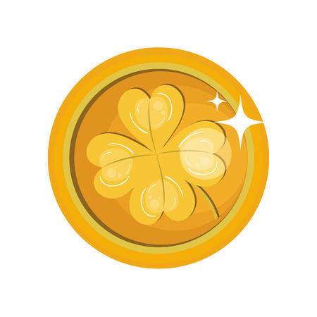 saint patrick day coins vector illustration designのイラスト素材