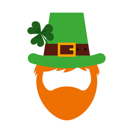 leprechaun irish character icon vector illustration designのイラスト素材