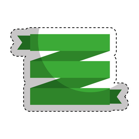 frame with ribbon decorative vector illustration designのイラスト素材