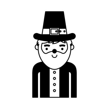 leprechaun irish character icon vector illustration designのイラスト素材
