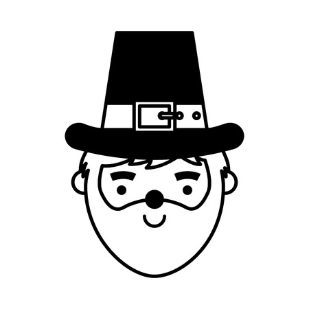 leprechaun irish character icon vector illustration designのイラスト素材