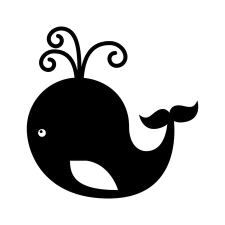 cute whale toy isolated icon vector illustration designのイラスト素材