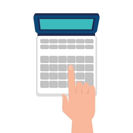 calculator math isolated icon vector illustration designのイラスト素材