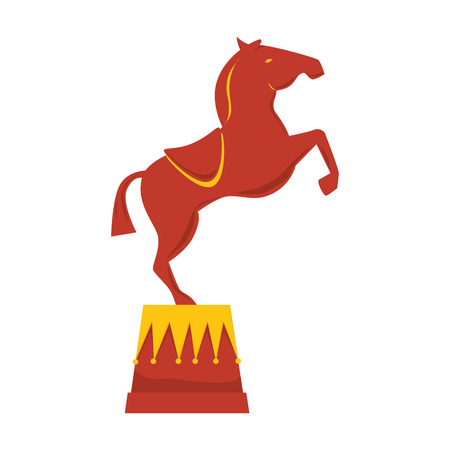 circus horse entertainment icon vector illustration designのイラスト素材