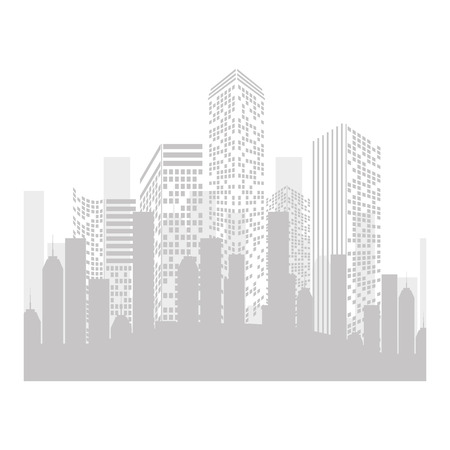 cityscape buildings skyline icon vector illustration designのイラスト素材
