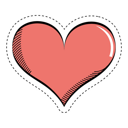 heart love card icon vector illustration designのイラスト素材