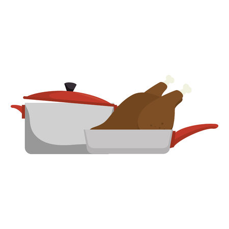 pot kitchen tool isolated icon vector illustration designのイラスト素材