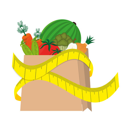 healthy food menu icon vector illustration designのイラスト素材