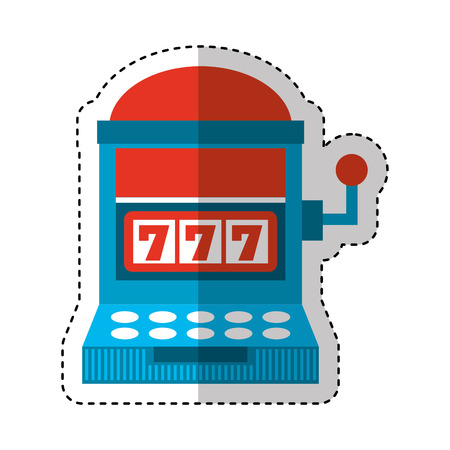 Casino slots machine icon vector illustration designのイラスト素材