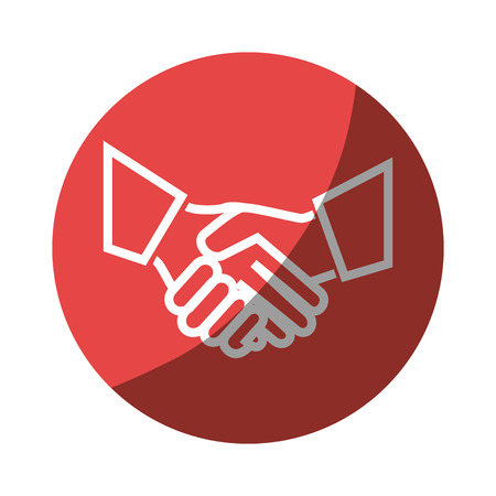 hand shake isolated icon vector illustration designのイラスト素材