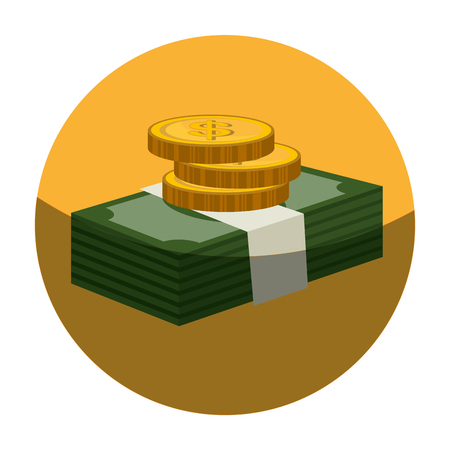 bills money pattern isolated icon vector illustration designのイラスト素材