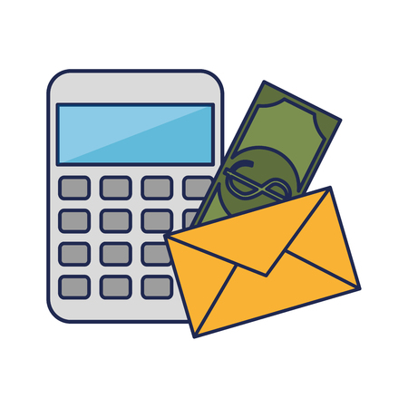 office work equipment flat icons vector illustration designのイラスト素材