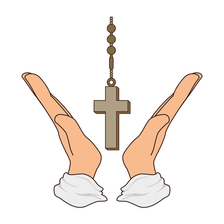 cross religious symbol icon vector illustration designのイラスト素材