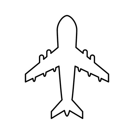 airplane fly isolated icon vector illustration designのイラスト素材