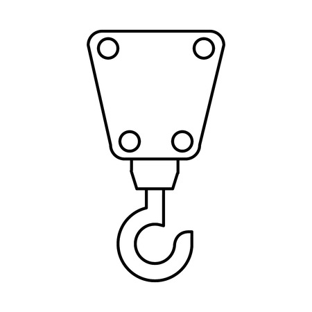 crane service isolated icon vector illustration designのイラスト素材