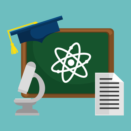 education equipment flat icons vector illustration designのイラスト素材