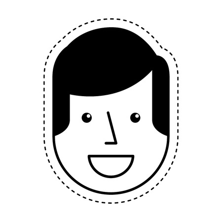 young man casual style vector illustration designの写真素材