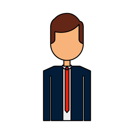 businessman character isolated icon vector illustration designのイラスト素材