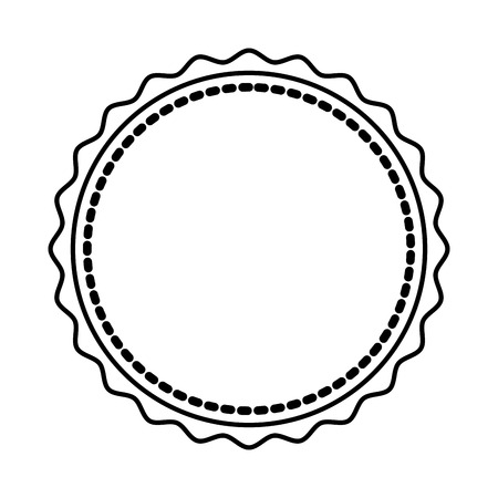 circle seal stamp icon vector illustration designのイラスト素材
