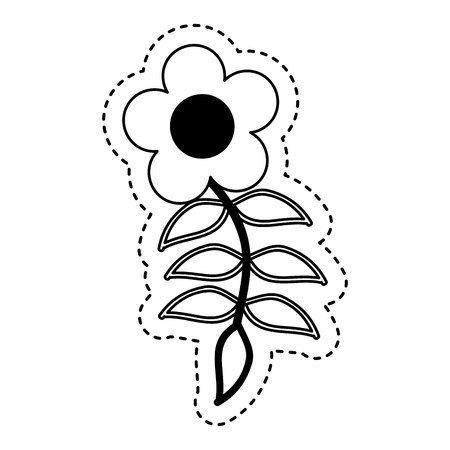 cute flower isolated icon vector illustration designのイラスト素材