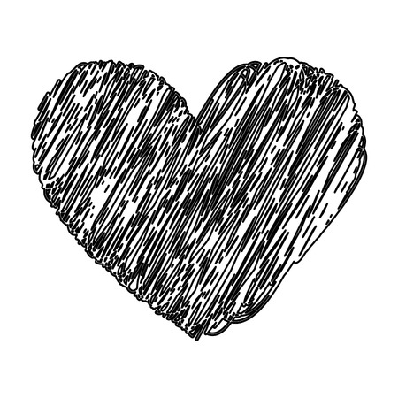 heart love romantic icon vector illustration designのイラスト素材