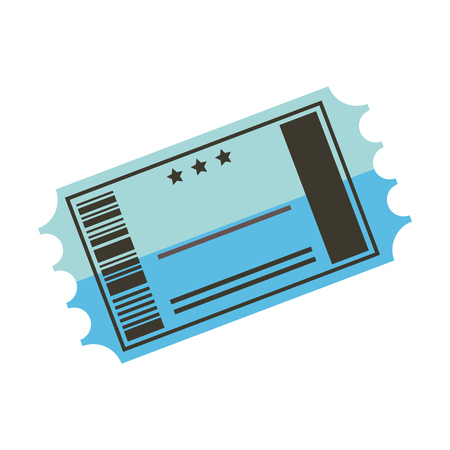 ticket cinema paper isolated icon vector illustration designのイラスト素材