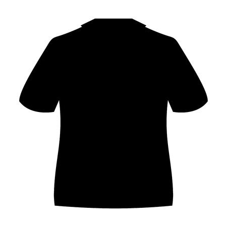 shirt silhouette isolated icon vector illustration designのイラスト素材