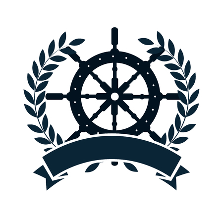 timon wheel maritime icon vector illustration designのイラスト素材