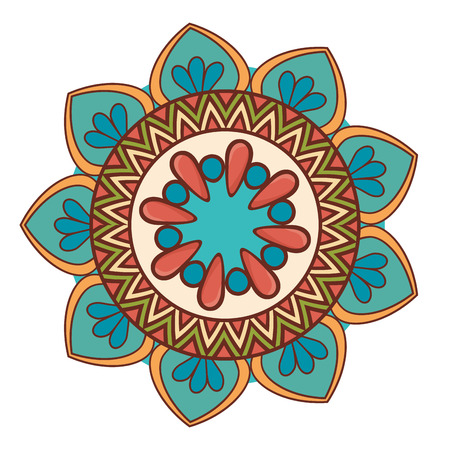 mandala art decorative icon vector illustration designのイラスト素材