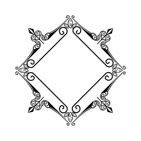 elegant frame decorative icon vector illustration designのイラスト素材