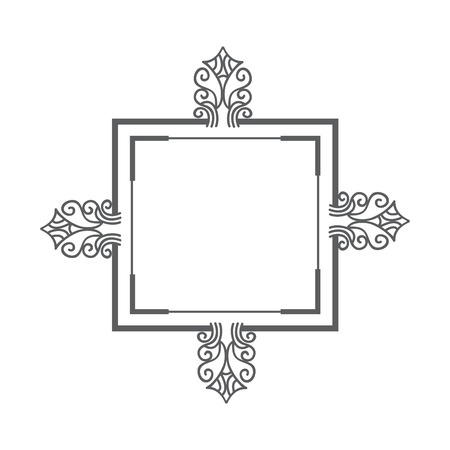 elegant frame decorative icon vector illustration designのイラスト素材