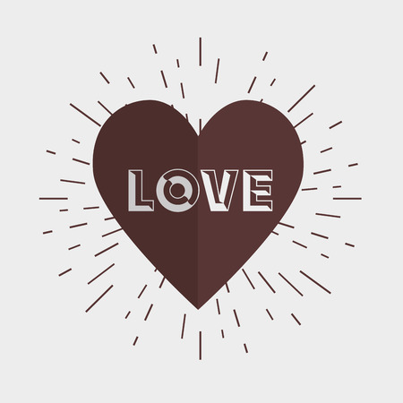 happy valentines day card vector illustration designのイラスト素材