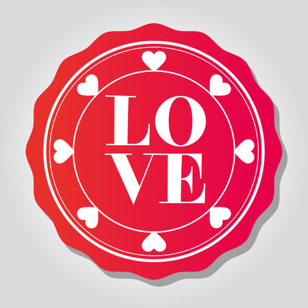 happy valentines day card vector illustration designのイラスト素材
