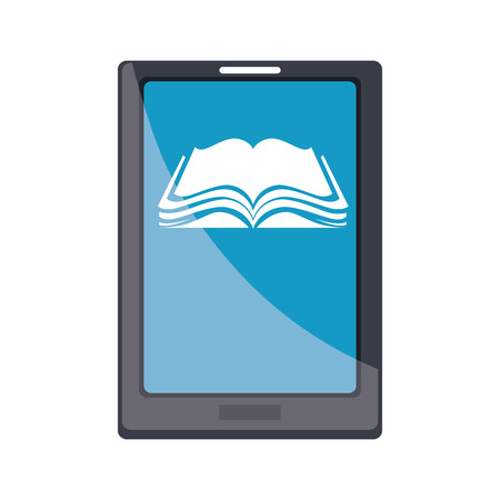electronic book technology icon illustration designのイラスト素材