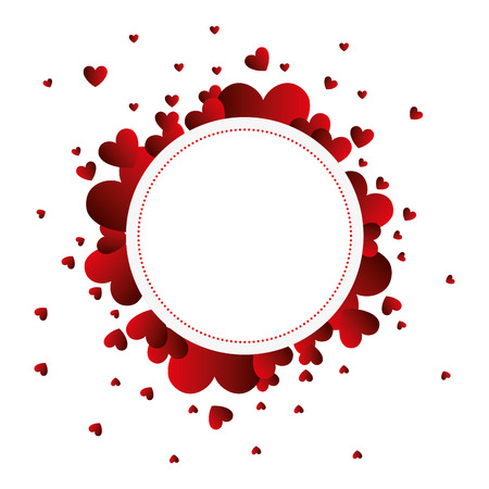 heart love card decoration illustration designのイラスト素材