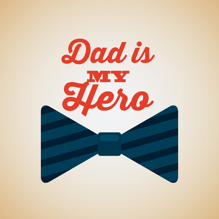 happy fathers day card with bow tie icon. colorful design. vector illustrationのイラスト素材