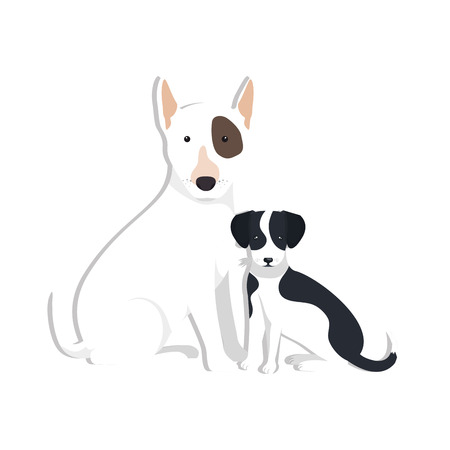 cute dog isolated icon vector illustration designのイラスト素材