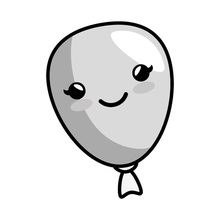balloon air party character vector illustration designのイラスト素材