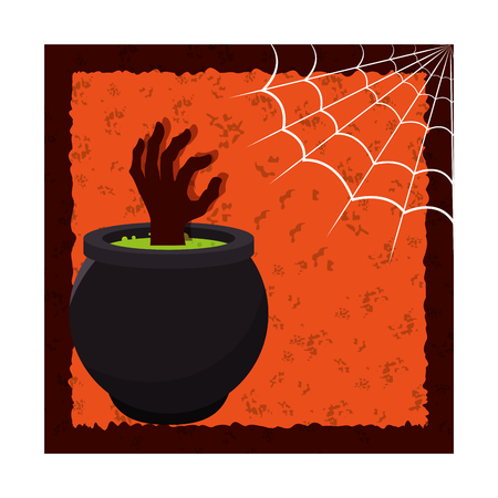 halloween card party invitation vector illustration designのイラスト素材