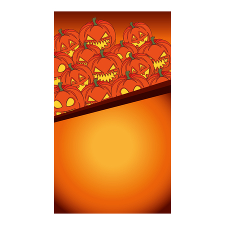 halloween card party invitation vector illustration designのイラスト素材