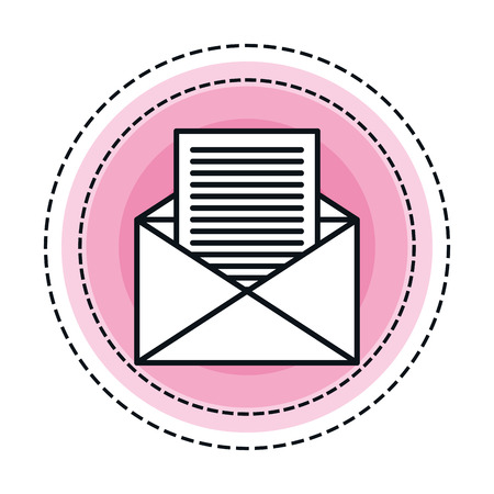 envelope message isolated icon vector illustration designのイラスト素材