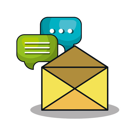 envelope message isolated icon vector illustration designのイラスト素材