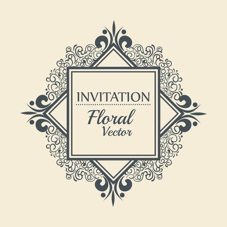 floral invitation save the date vector illustration designのイラスト素材
