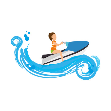 Extreme sport athlete avatar vector illustration designのイラスト素材
