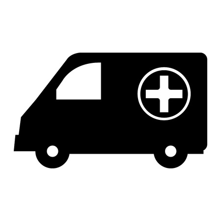 ambulance emergency vehicle icon vector illustration designのイラスト素材