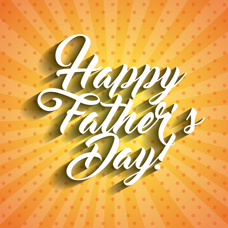 happy father's day card. colorful design. vector illustrationのイラスト素材