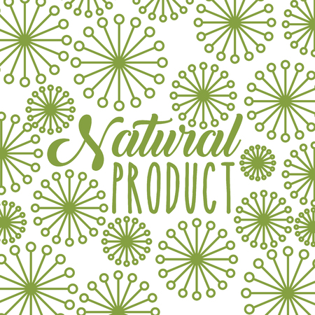 natural product emblem. colorful design. vector illustrationのイラスト素材