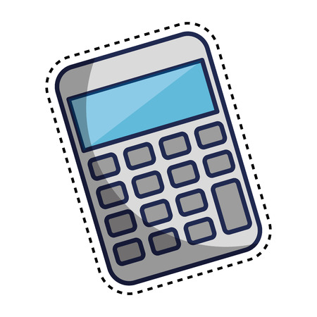 calculator math isolated icon vector illustration designのイラスト素材