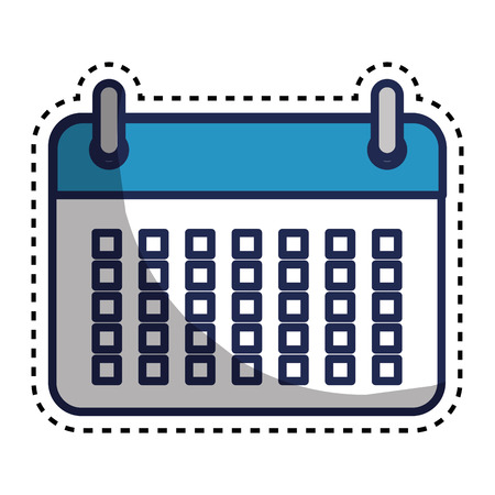 calendar reminder isolated icon vector illustration designのイラスト素材